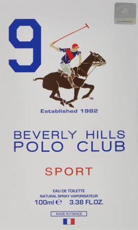 ١٠٠مل عطر Beverly Hills Polo Club 9 Sport للرجال